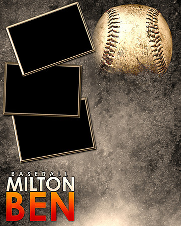 MILTON-BEN-BASEBALL - 16X20