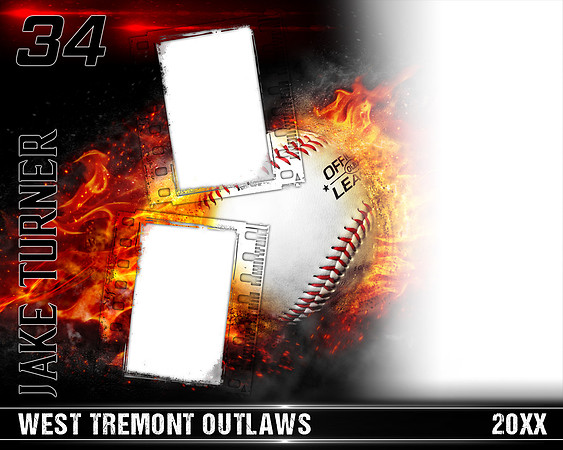 on_fire_16x20_baseball_photo_template_collage
