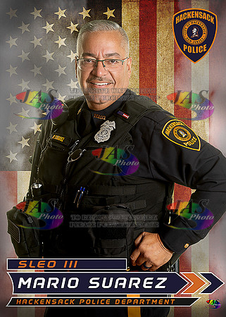 8145 Suarez JAS 2_5x3_5 Trader -Front-Colored Police Flag Grunge8 B