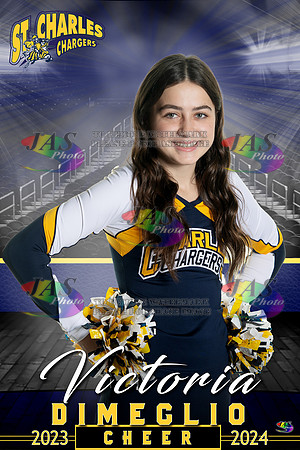 1372 24 Full Court 12x18 St Charles Cheer