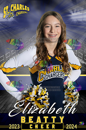 1341 24 Full Court 12x18 St Charles Cheer