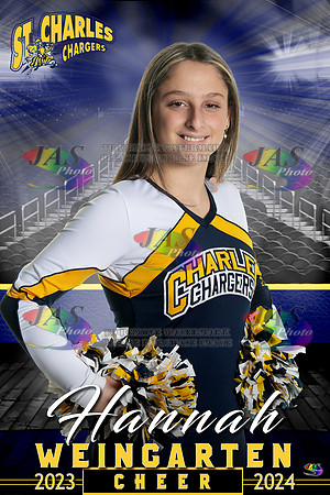 1328-24 Full Court 12x18 St Charles Cheer