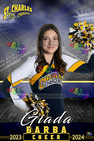 1313-24 Full Court 12x18 St Charles Cheer
