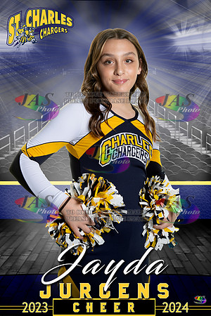 3907 24 Full Court 12x18 St Charles Cheer
