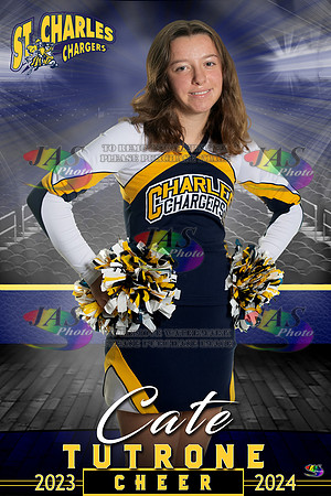 1554 24 - Full Court 12x18 St Charles Cheer