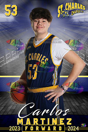 1709 24 - Full Court 12x18 St Charles Basketball