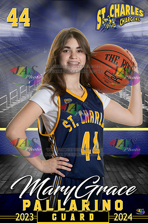 3956 24 Full Court 12x18 St Charles Basketball