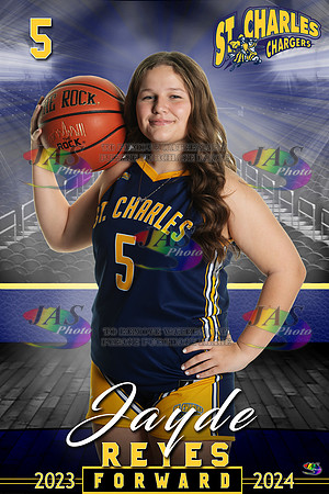 1617 24 - Full Court 12x18 St Charles Basketball
