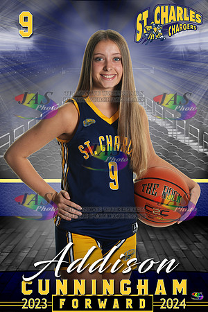 1407 24 - Full Court 12x18 St Charles Basketball