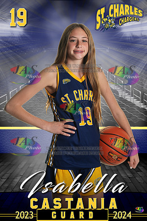 1352 24 - Full Court 12x18 St Charles Basketball