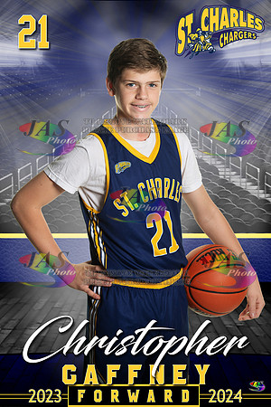1853 24 - Full Court 12x18 St Charles Basketball