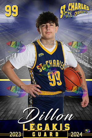 1802 24 - Full Court 12x18 St Charles Basketball