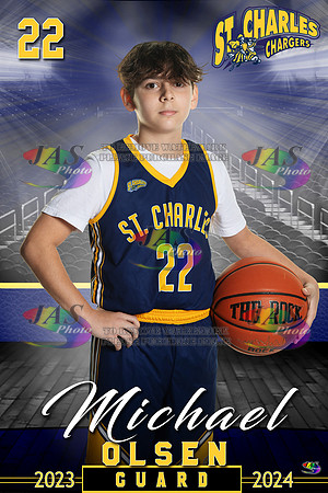 1780 24 - Full Court 12x18 St Charles Basketball