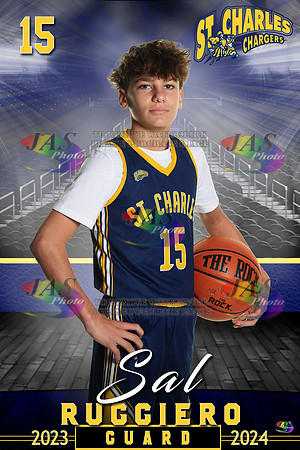 1761 24 - Full Court 12x18 St Charles Basketball