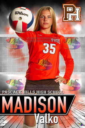 MVP - Center Court - Vert X PHHS Volleyball #35 1994